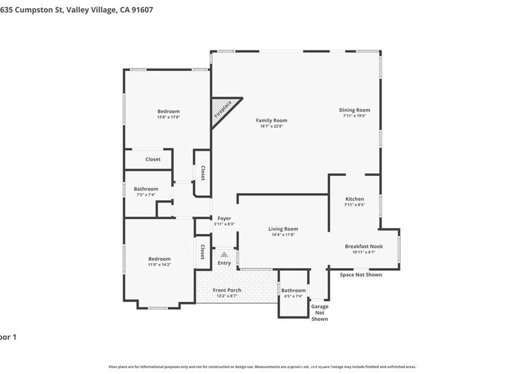 Floor plan of 12635 Cumpston St
