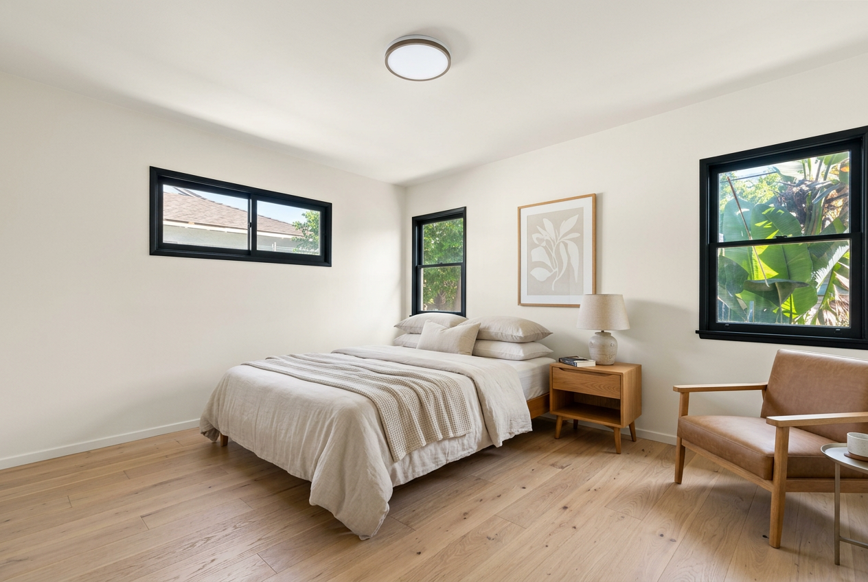 Bedroom — rendering after renovation