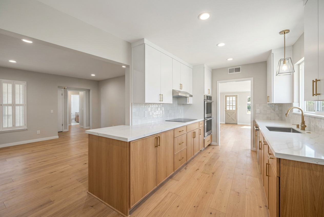 Kitchen — rendering after renovation